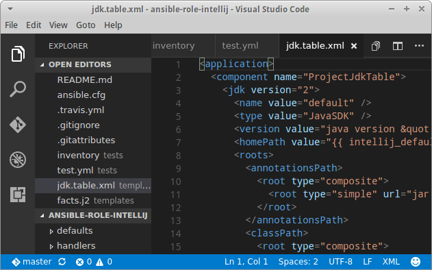 Visual Studio Code editor window